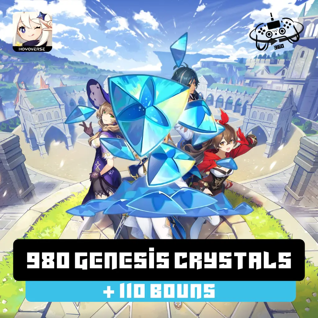 Genshin Impact: 1090 Genesis Crystals [BONUS] [2X Genesis Crystals] 