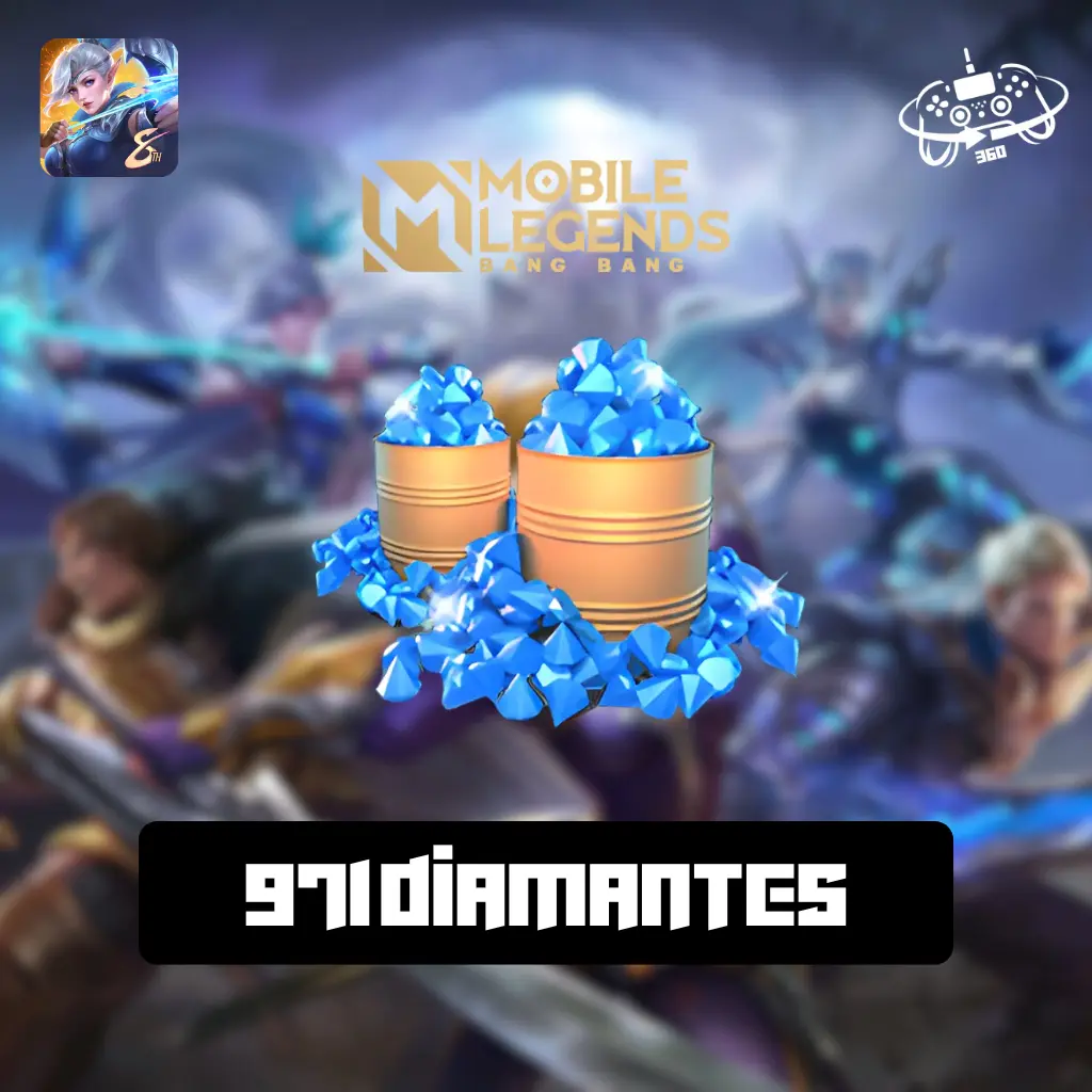 Mobile Legends Bang Bang: 971 Diamantes