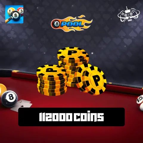 8 Ball Pool: 112000 Coins