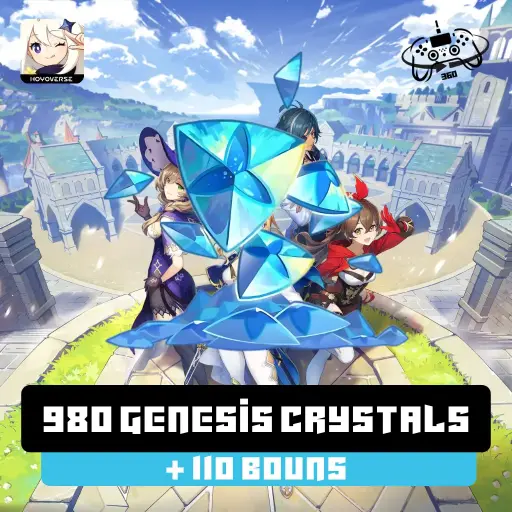 Genshin Impact: 1090 Genesis Crystals [BONUS] [2X Genesis Crystals] 